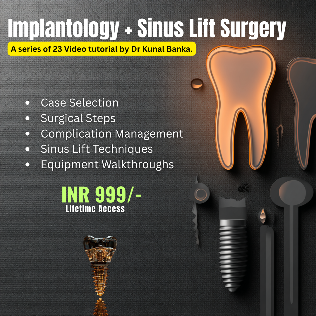 Ultimate Implantology Combo Video Pack by Dr. Kunal Banka