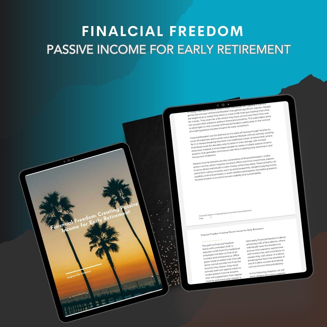 FINANCIAL FREEDOM-PASSIVE INCOME FOR EARLY RETIREMENT